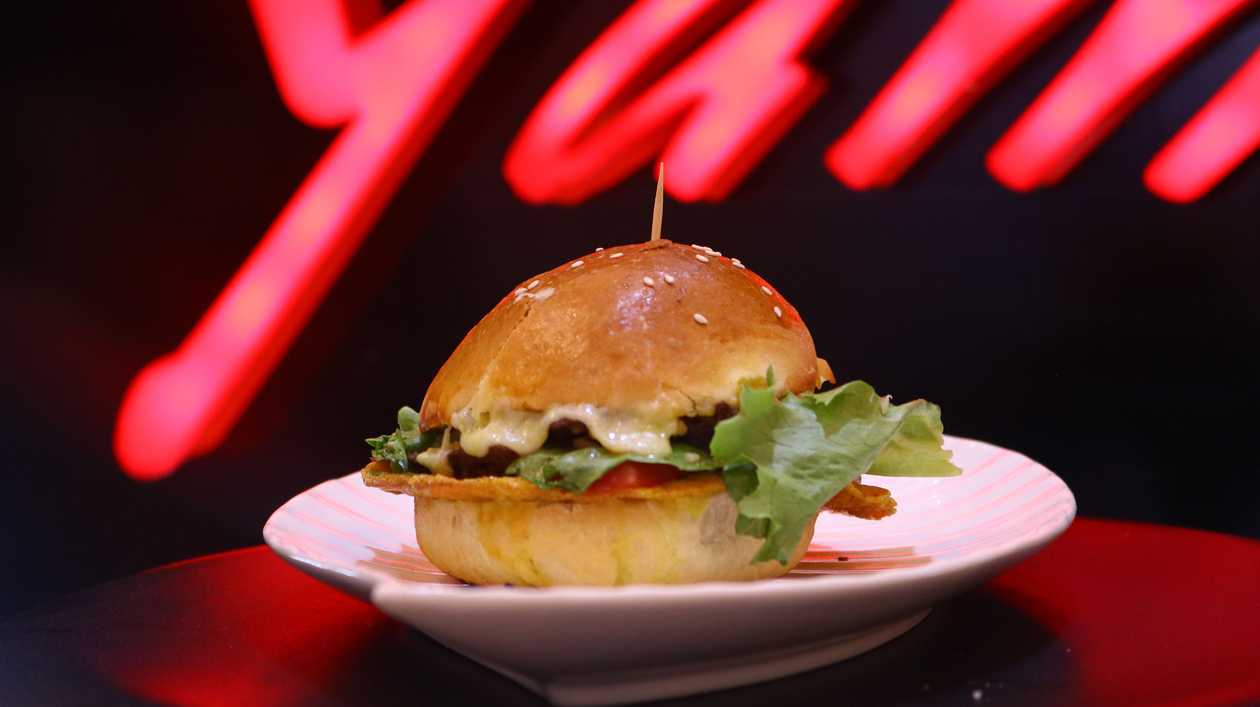 Shredded Chicken Burger