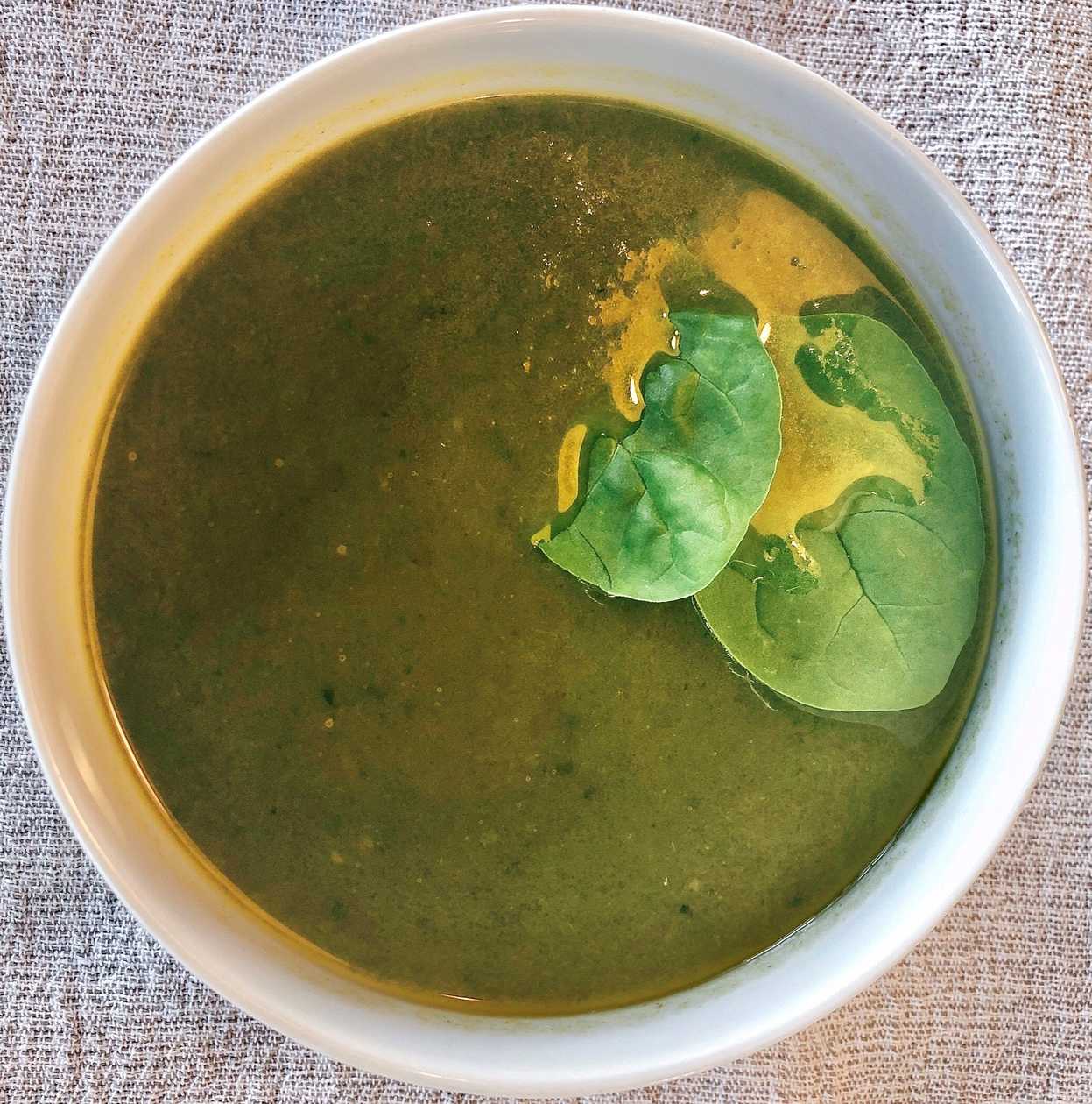 Spinach and Zucchini Cream Soup