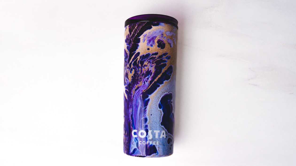 Purple & Gold Travel Mug