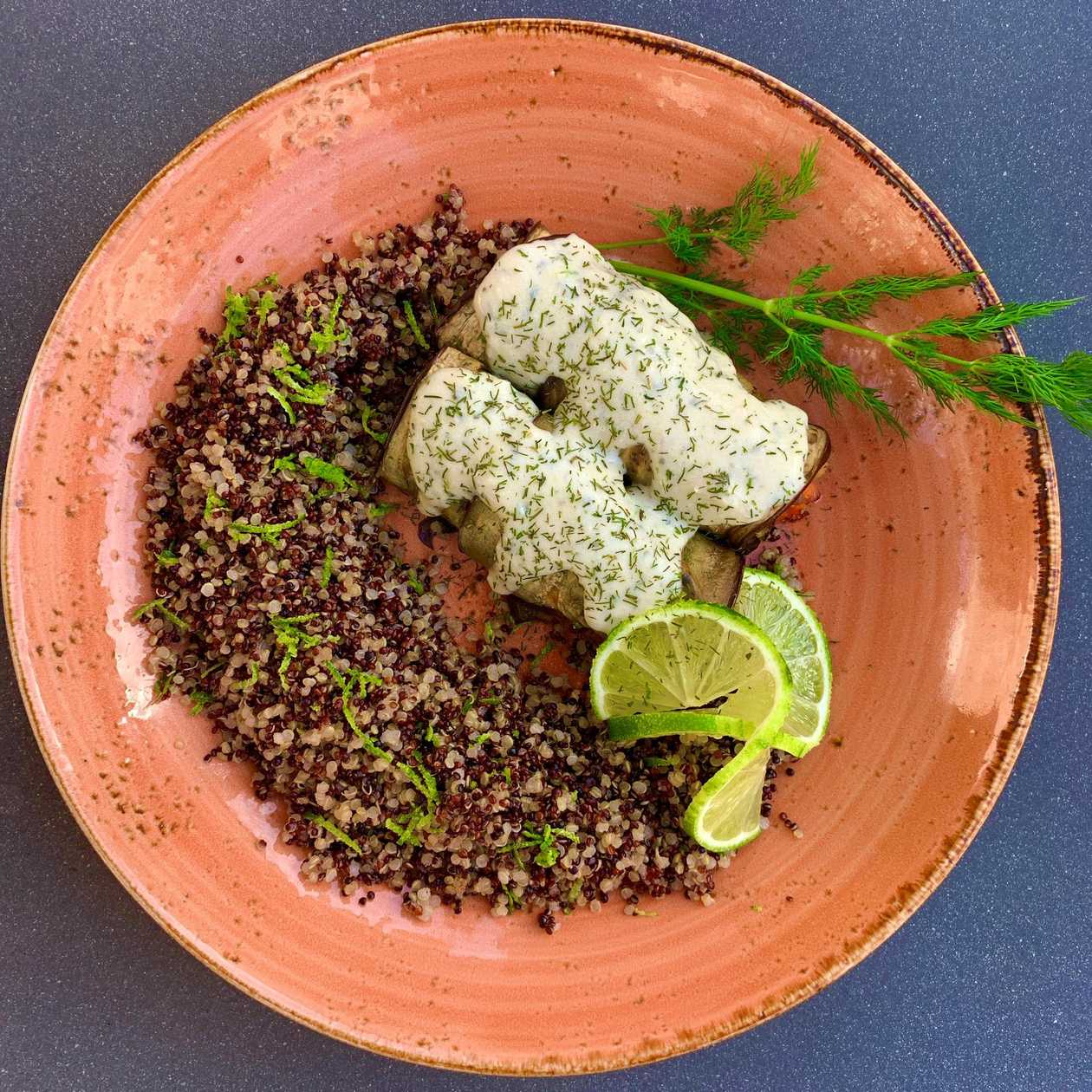 Low Carb Salmon Cannelloni with Dill Sauce