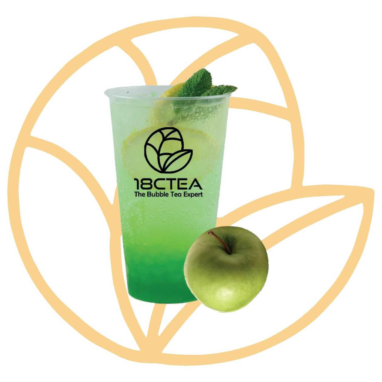 Green apple soda