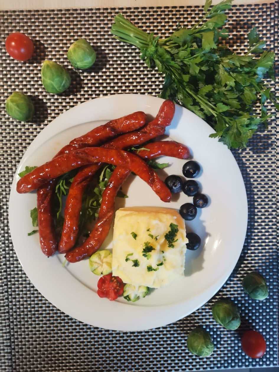 Blutwurst sausages menu