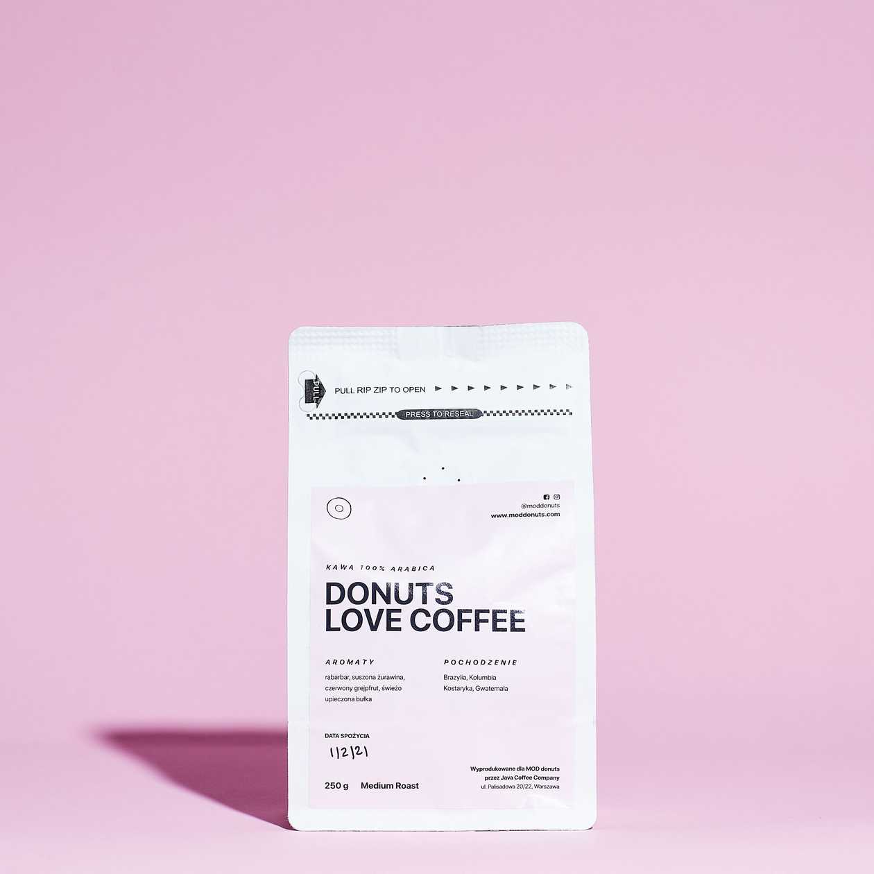 Mod Donuts coffee beans