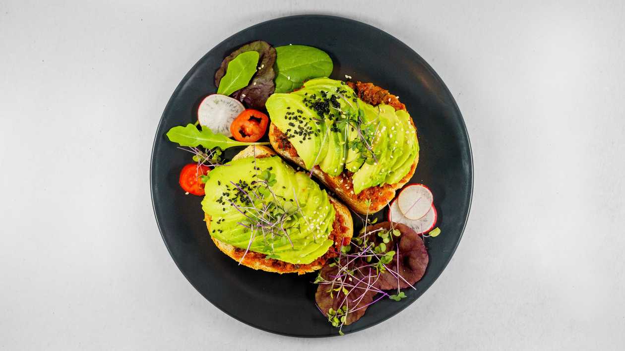 Avokádový toast vegan