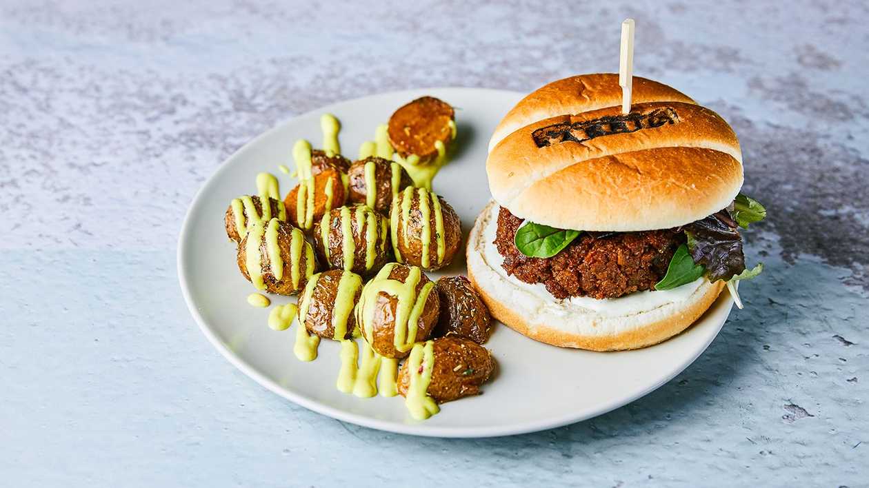 Forky's Vegan burger MENU