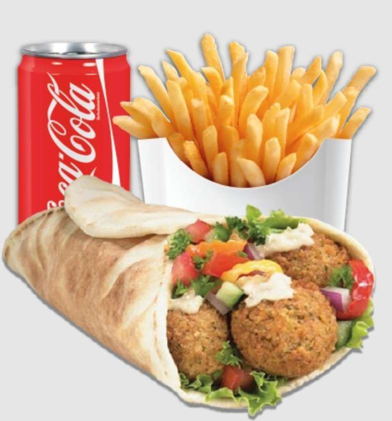 Falafel Wrap + Fries + Drink