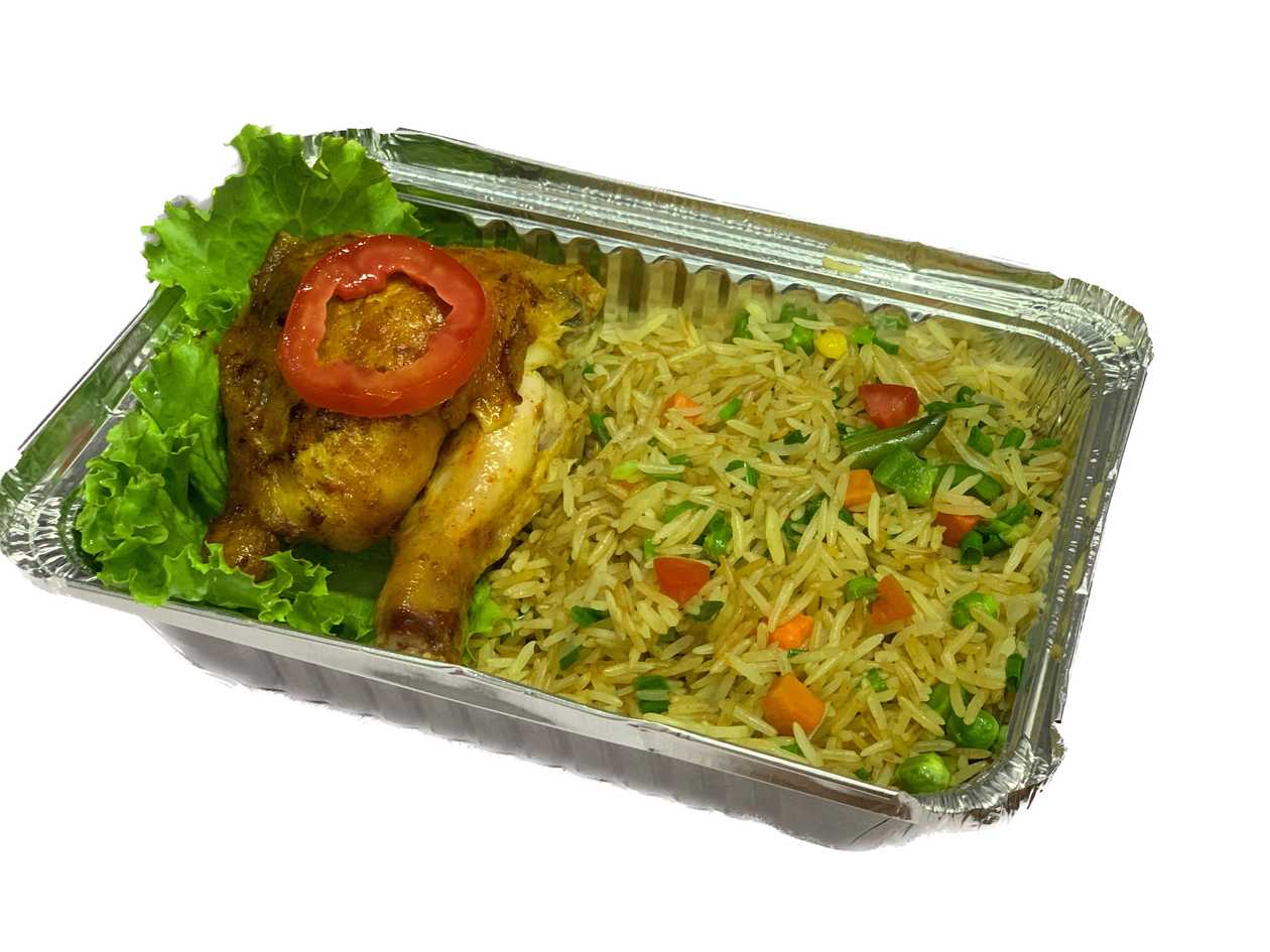 Rich Stir Fry Rice and Chicken