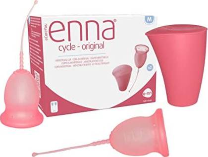 Enna Cycle EasyCup Copo Menstrual C/Aplicador Tamanho M X 2