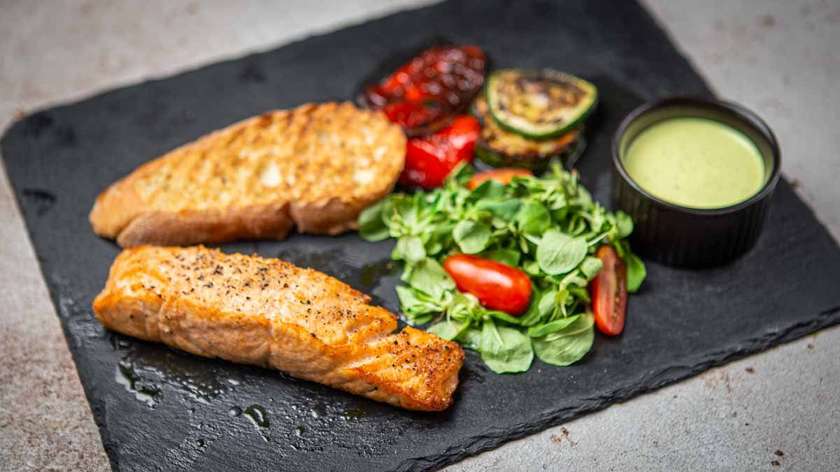 Grilled Salmon Steak