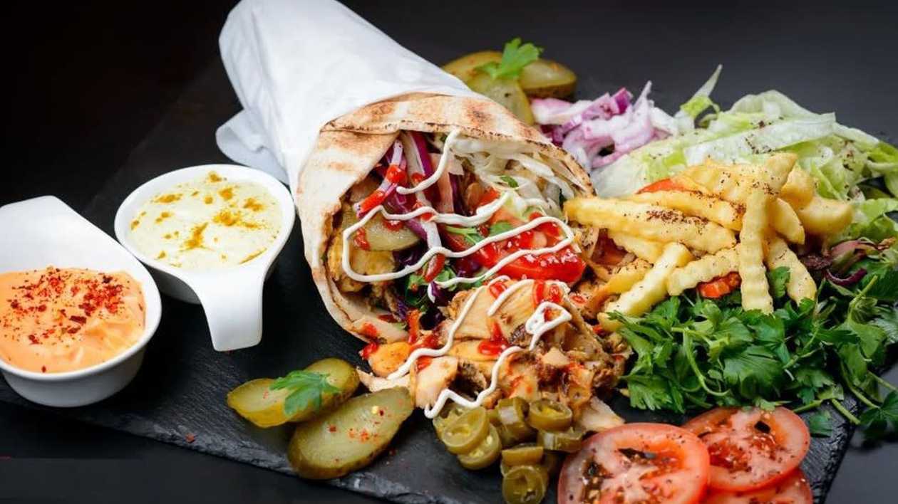 Potol big chicken shawarma wrap