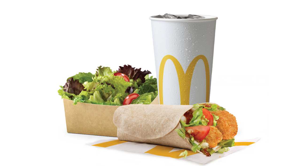 Chicken McWrap Meal with Salad