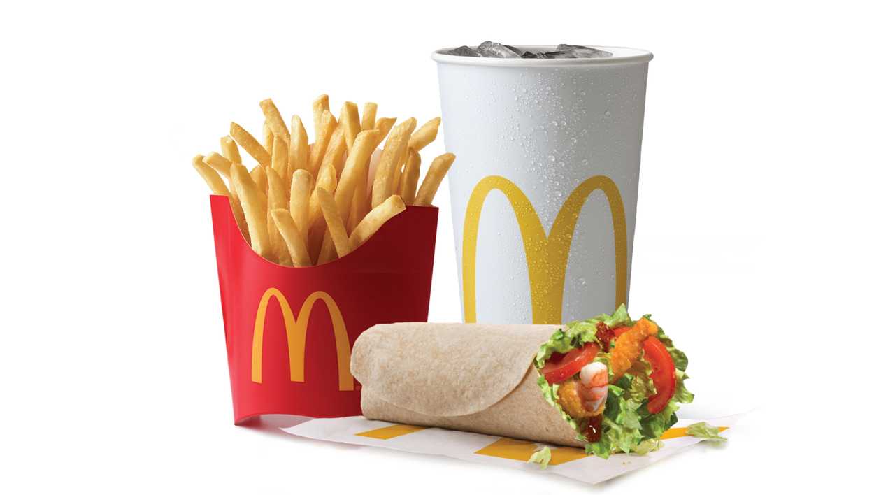 Medium Shrimp McWrap Meal