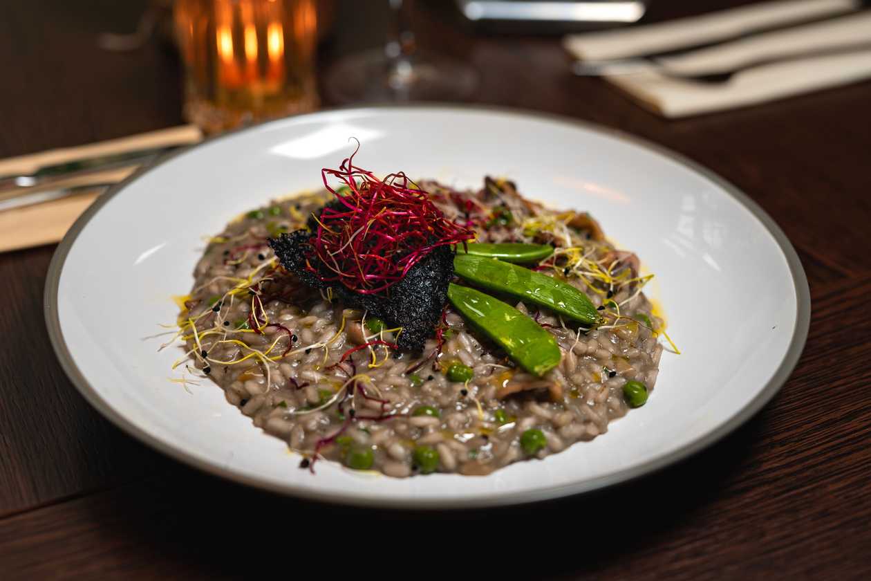 Black Risotto with Cuttlefish Ink
