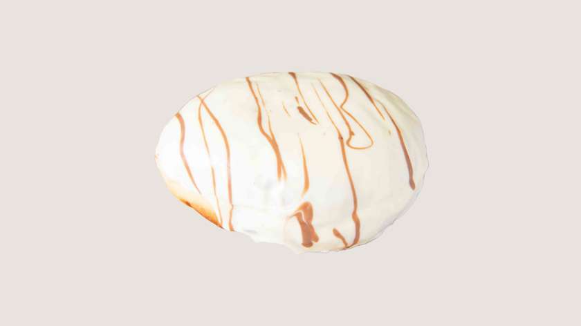 Chocolate White Glazed Bites Donut