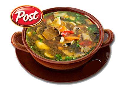 Boletus mushroom sour soup