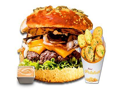 Mad Mushroom Burger Meniu