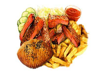 BBQ ribs meal