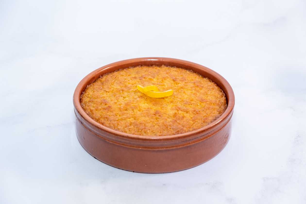 Orange Pie In Clay Pot