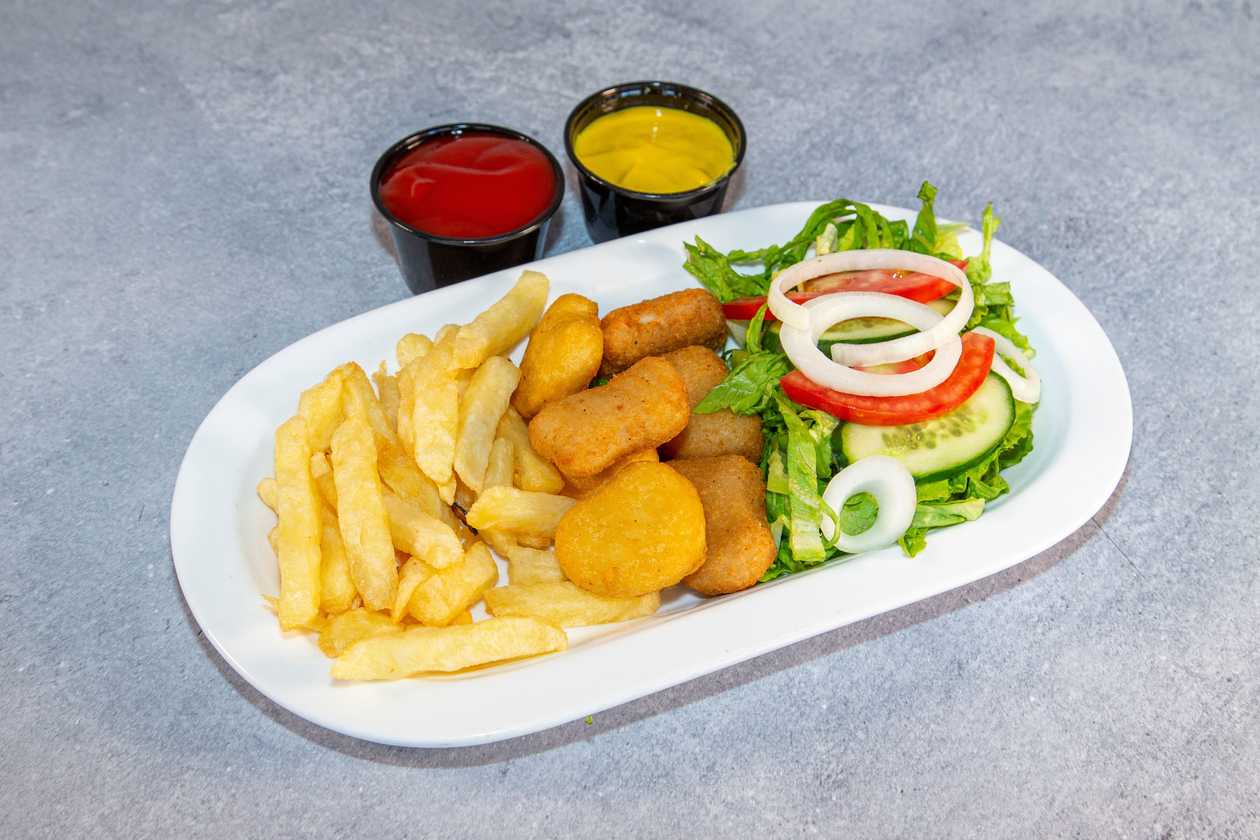 Chicken Nuggets Με Τηγανητές Πατάτες