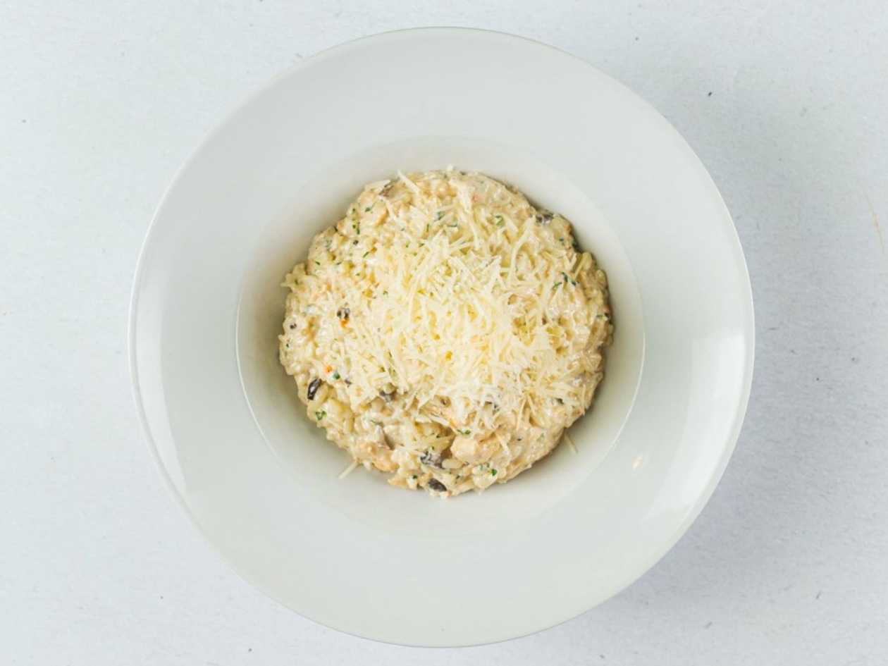 80. Risotto porcini e pollo