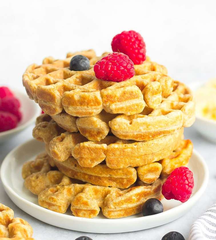 Regular Oats meal waffle