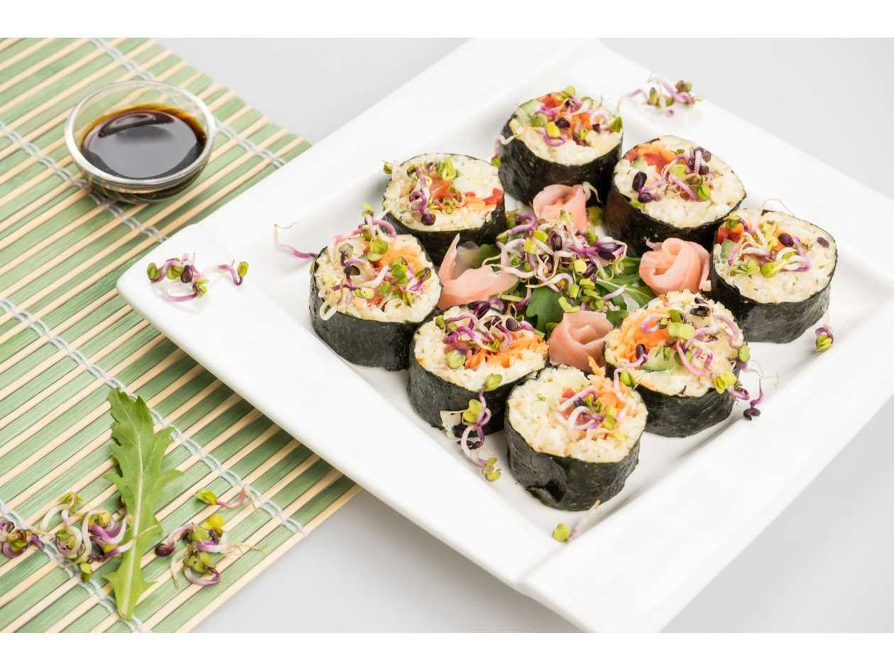 Sushi cu quinoa și legume-raw-fara gluten