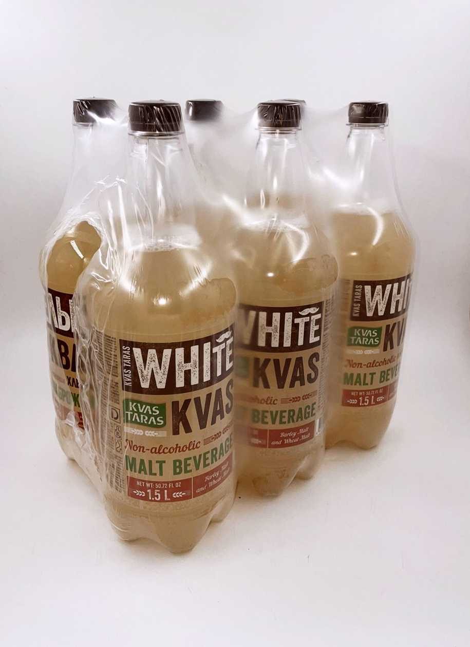 Kvas Taras bílý 1,5L, balení 6 kusů