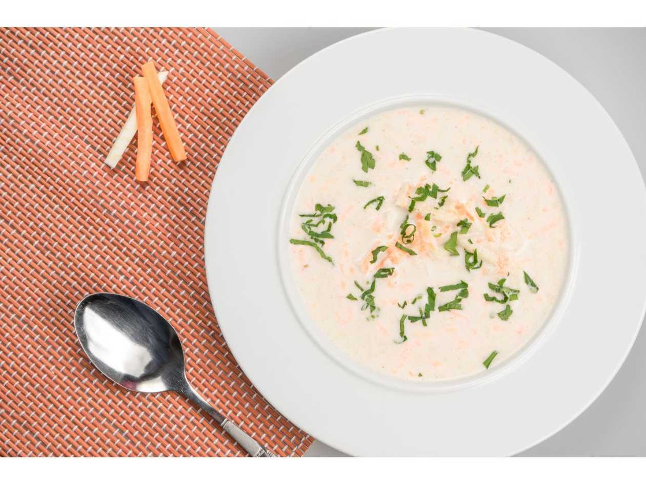 Vegetable and Red Bell Pepper Soup – raw / with gluten