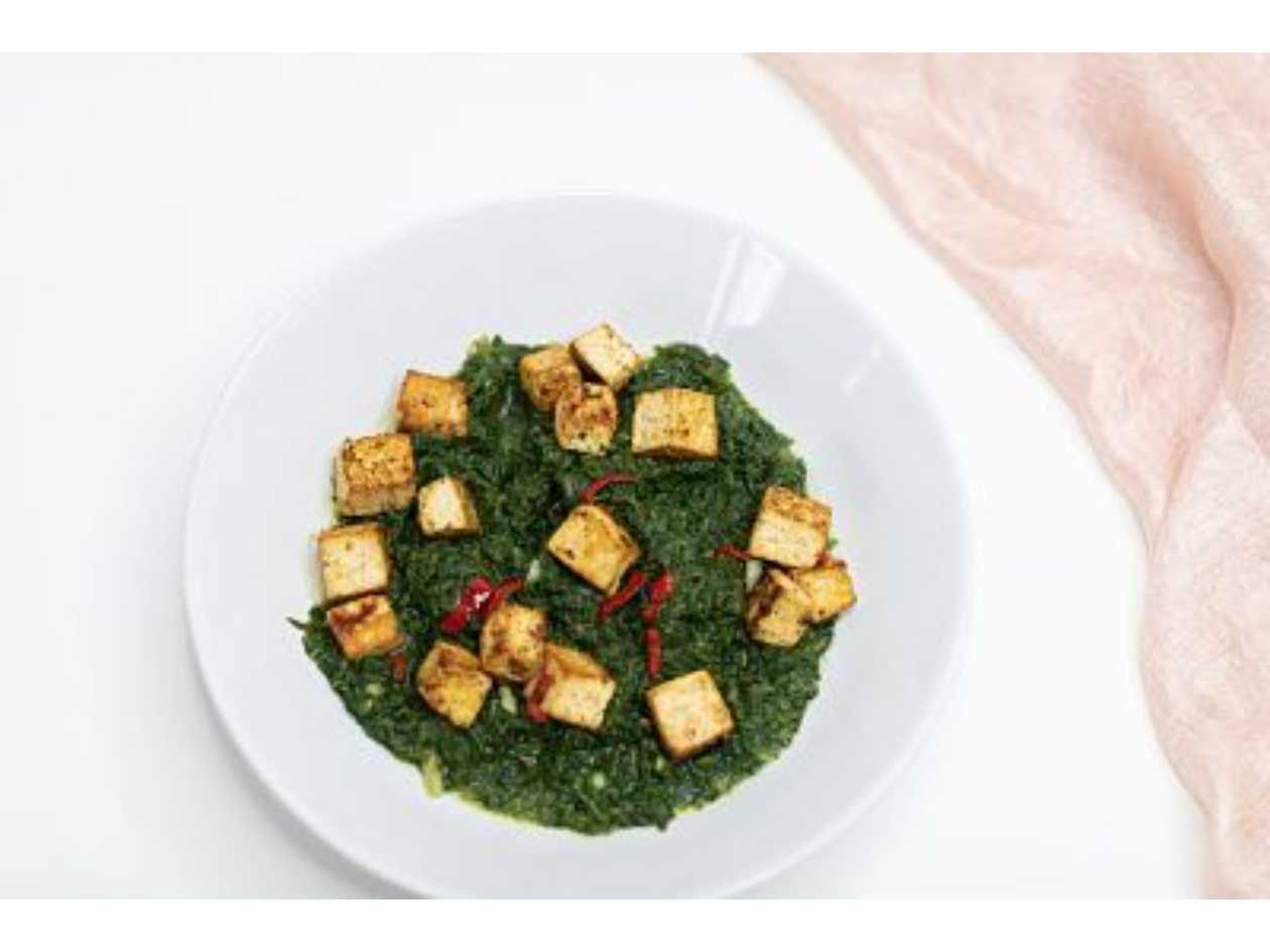Spanac cu tofu - vegan