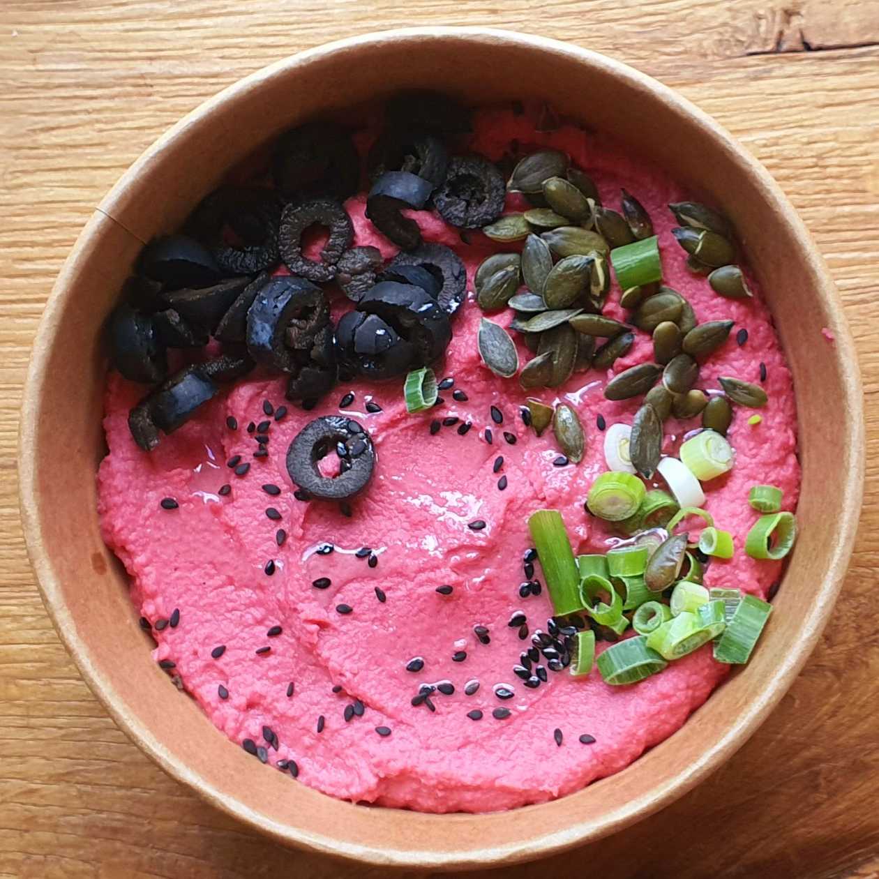 Hummus cu sfecla roșie - fara gluten, vegan / de post