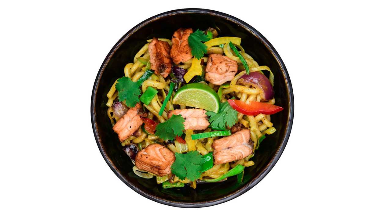 Salmon Curry Udon