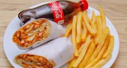 SHAWARMA, fries and 300ml coke