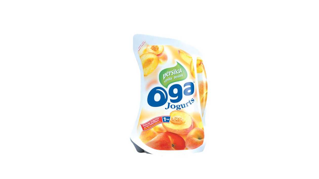 Jogurts dzēr. OGA persiku 1.8% 1L