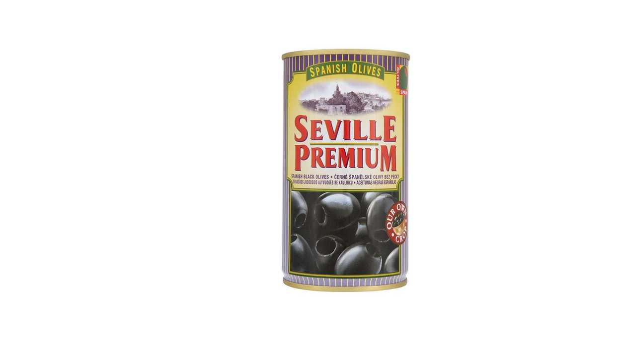 Olīvas melnās SEVILLE b/k 350g