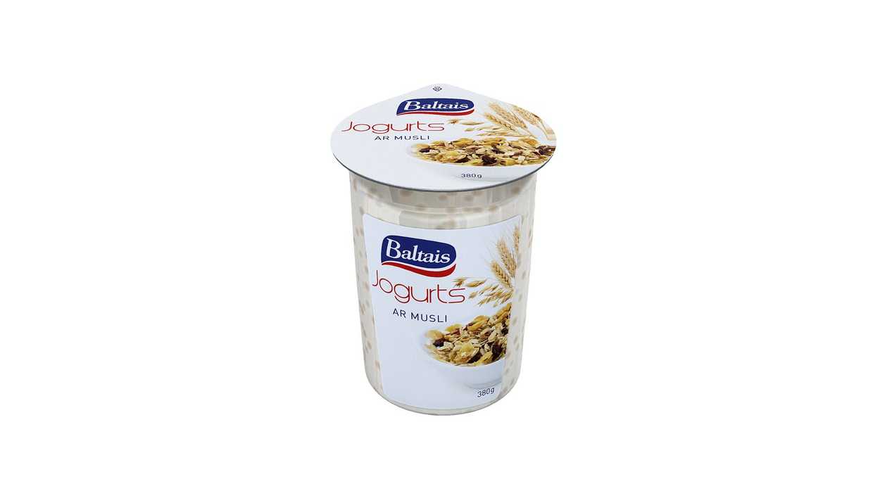 Jogurts BALTAIS ar musli 380g