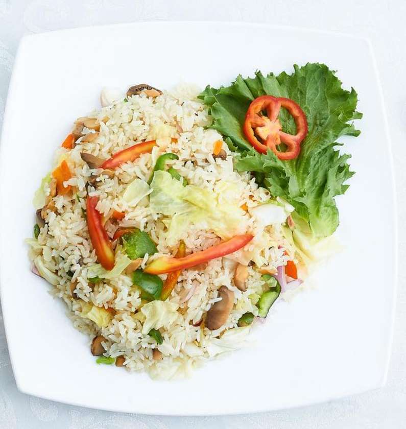 Vegetable Rice Fish Stirred