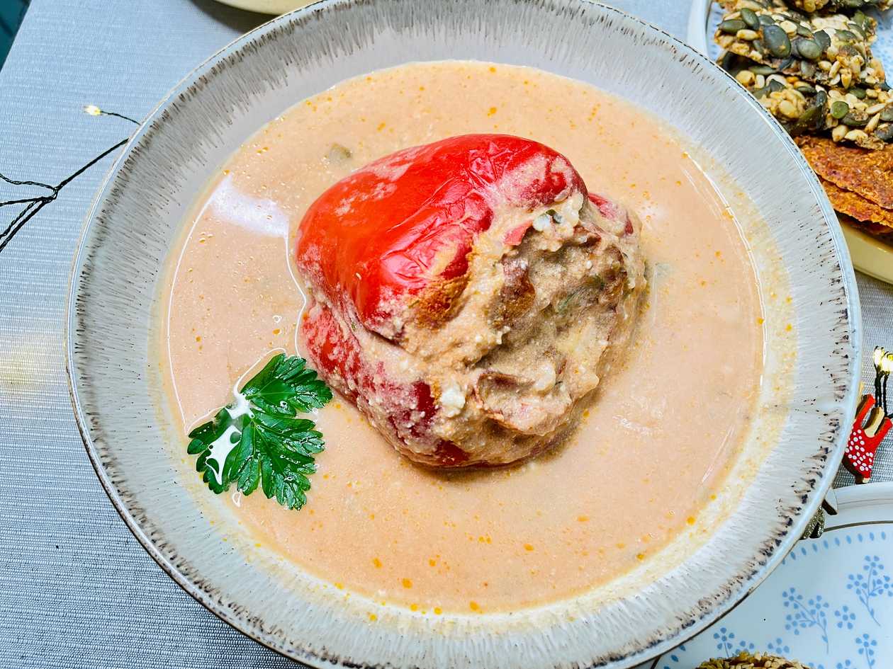Ardei umplut cu legume/vegan/fara gluten