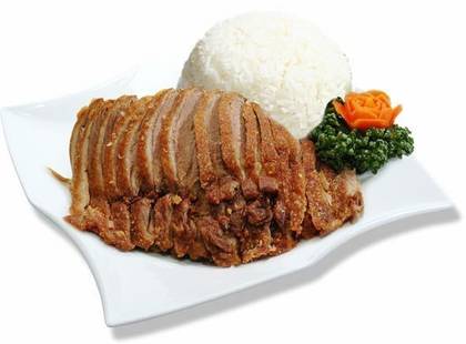 Fragrant crispy meat with rice