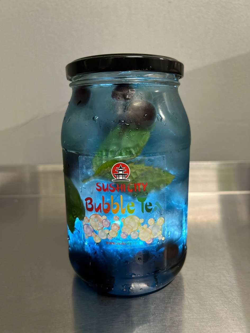 1546 Happy Purk Blue Curacao 900ml+Rumm 8cl
