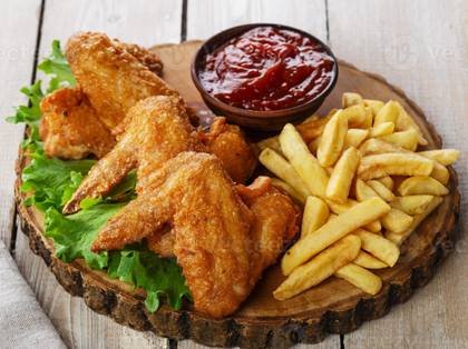 French Fries & Chicken Wings