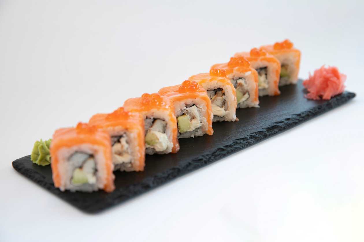 Double salmon and unagi