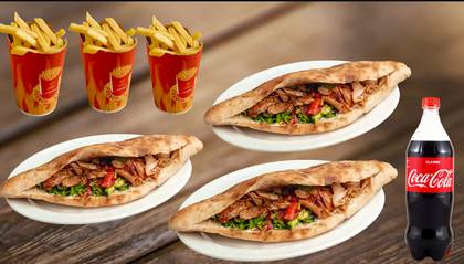Üçlü Dönər Menyusu (Fri)