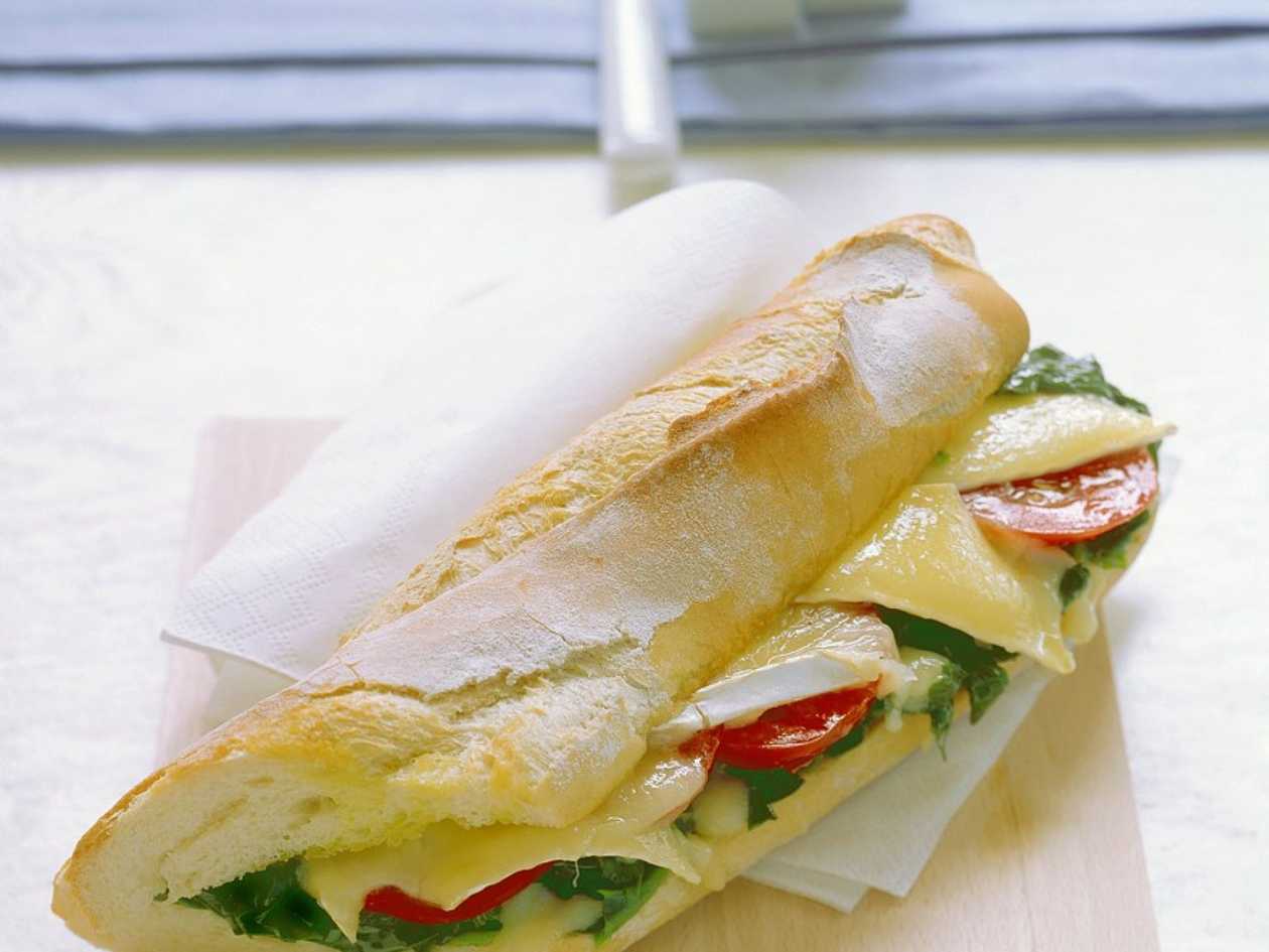 Cheese and Tomato Baguette