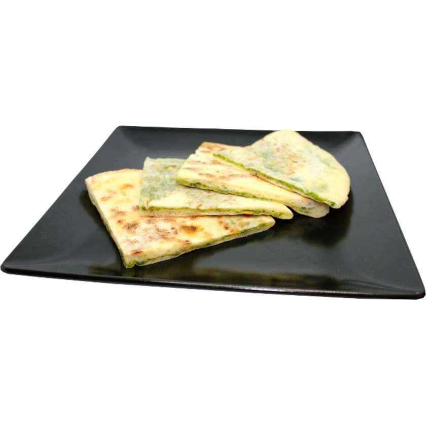 411. Flapjack with cheese and spinach