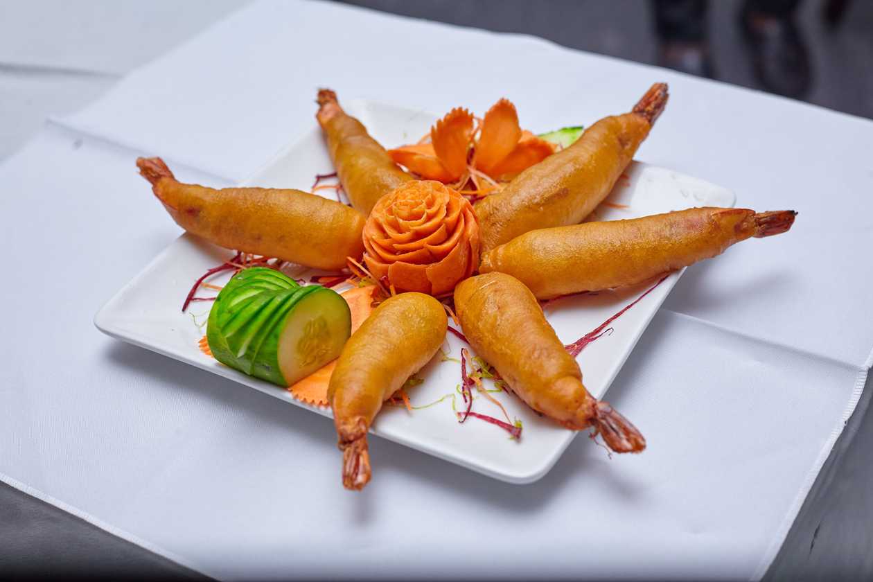 Golden Fried Prawns