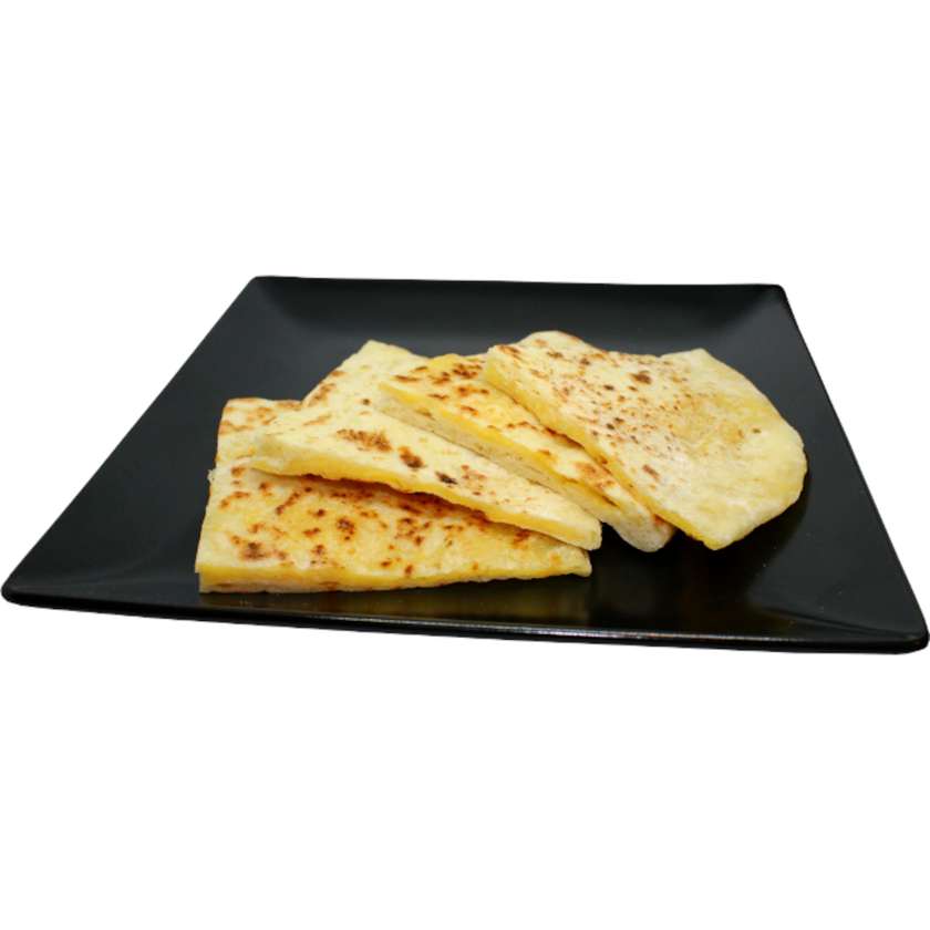 412. Flapjack with cheese and garlic