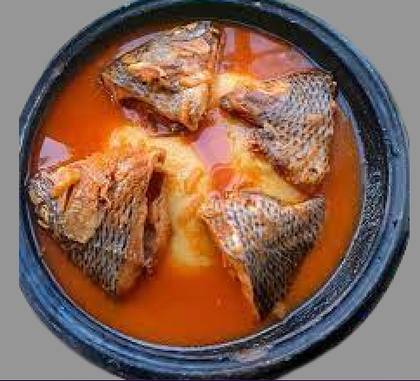 Fufu with Tilapia