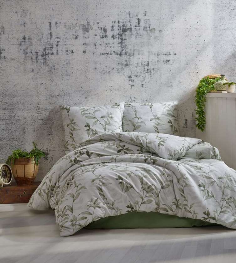 Hygge home satiinvoodipesu komplekt marina mint 150x210 cm, 50x60 cm