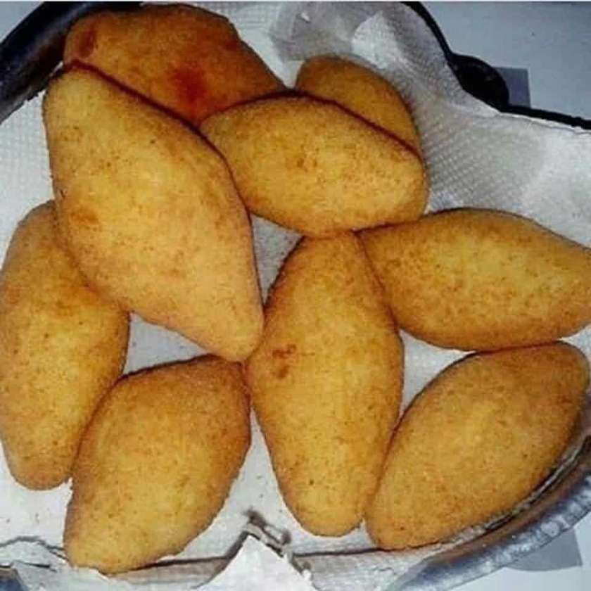Cassava Balls stuffed with Meat and Cheese