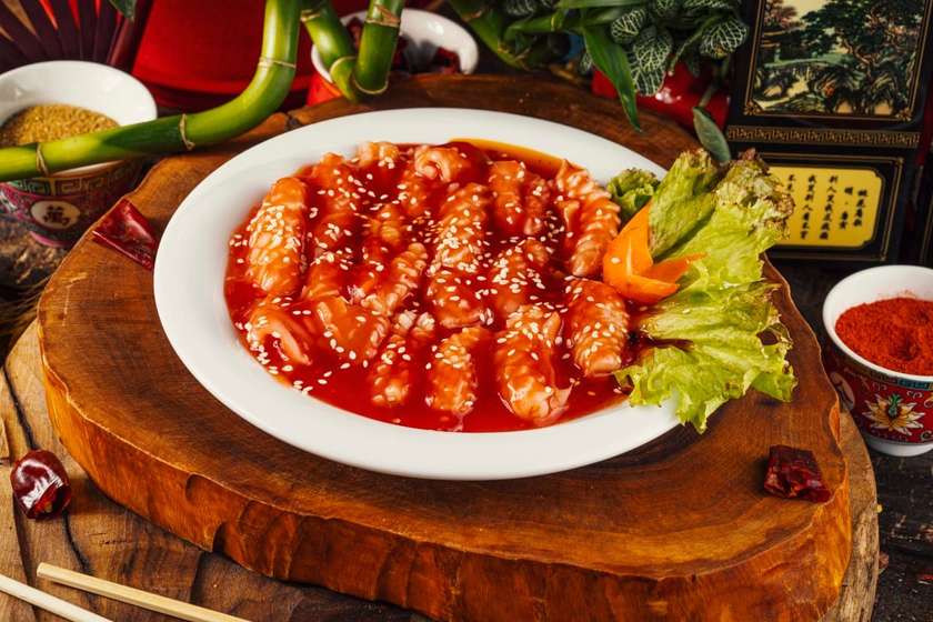 H8-Squid In Sweet And Sour Sauce